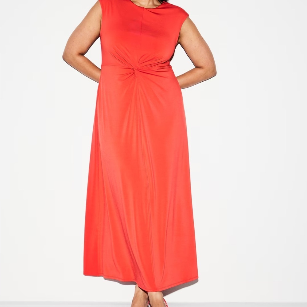 Old Navy The Occasion Twist-Front Maxi Dress – NWT – Size XL – Coral - Picture 6 of 15